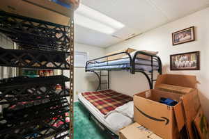 Bedroom in basement apartment