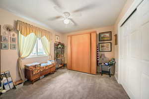 Bedroom featuring included murphy bed