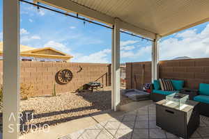 View of patio / terrace featuring an outdoor hangout area