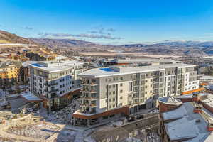 Bird's eye view featuring a mountain view