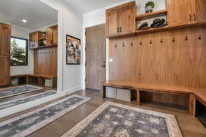 Large oversized mudroom with plenty of storage for your winter gear.