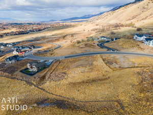 Bird's eye view featuring a mountain view