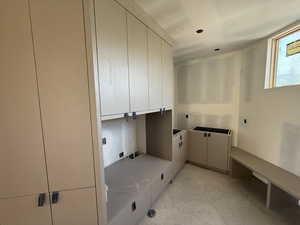 View of laundry room