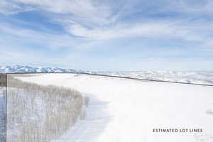 Water view featuring a mountainous background