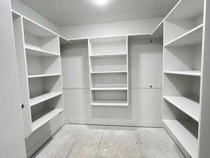 Primary spacious closet