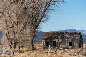 Exterior space featuring a mountain view