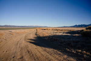 View of road with a mountain view