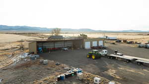 Bird's eye view featuring a mountain view