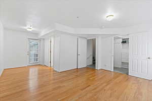 Interior space featuring light wood-type flooring