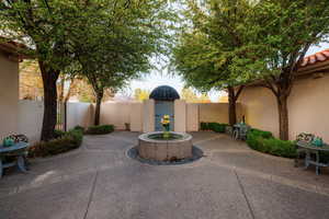 View of private courtyard