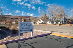 Exterior space featuring a mountain view