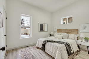 Bedroom featuring light hardwood / wood-style floors