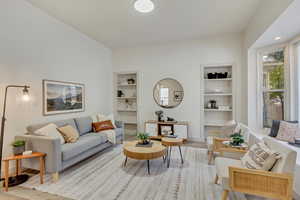 Living room featuring light hardwood / wood-style floors