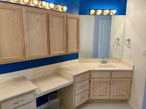 Bathroom featuring vanity