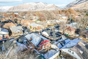 Bird's eye view featuring a mountain view