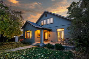 View of back house at dusk