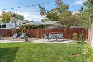 View of yard featuring a patio