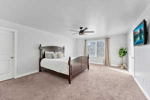 Spacious Master Bedroom with 2 Walk-in Closets.