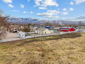 View of yard featuring a mountain view and a rural view