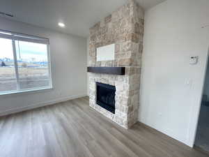 Stone Fireplace