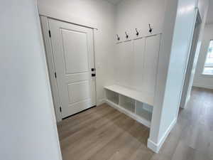 Mudroom from garage entry