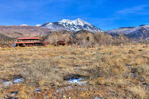 Mountain view with a rural view