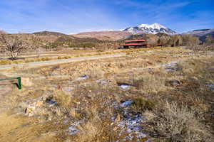 View of mountain feature with a rural view