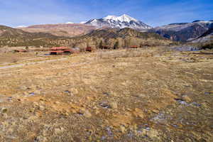 View of mountain feature with a rural view