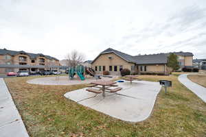 Exterior space featuring a lawn