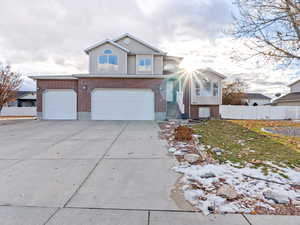 Front facade featuring a garage