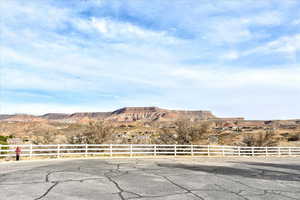 Property view of mountains with a rural view