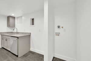 Basement Stackable Laundry area