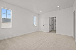 View of carpeted empty room