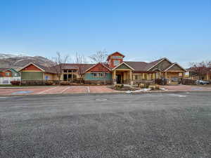 Craftsman house featuring a mountain view