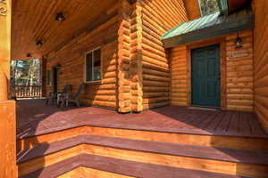 Deck featuring a porch