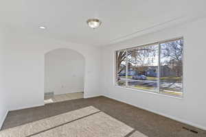 View of carpeted empty room