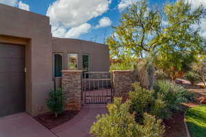 Entry into private courtyard