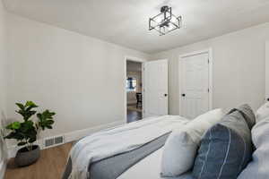 Bedroom featuring hardwood / wood-style floors