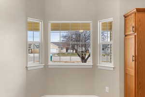 View of unfurnished dining area