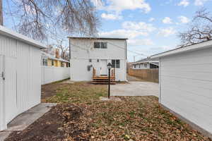 Back of property featuring a patio