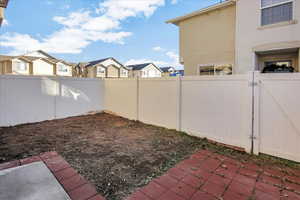 View of yard with a patio