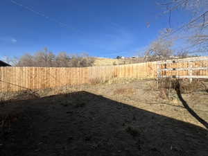 Back Yard Fully fenced