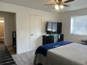 bedroom with large windows