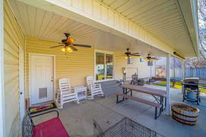 View of patio / terrace with grilling area