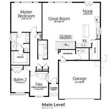 Floor plan. MAIN FLOOR 3 beds 2 full baths