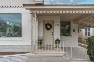 View of entrance to property