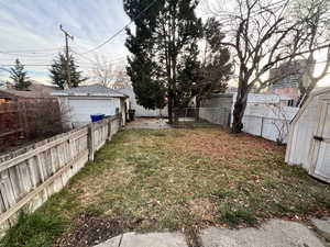 View of backyard