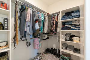 View of spacious closet