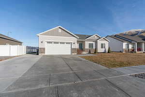 View of front of house featuring a garage