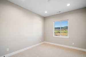 View of carpeted empty room